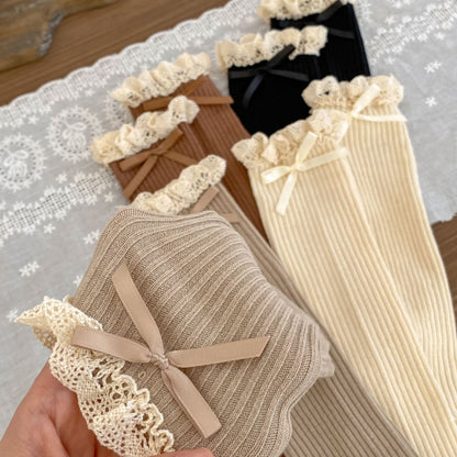 Autumn and Spring Baby Girls Breathable Lace Patchwork Cute Stockings 32cm Long, MyKids-USA®, Baby & Toddler Socks & Tights, MyKids-USA -  -  -  -  -  -  - 