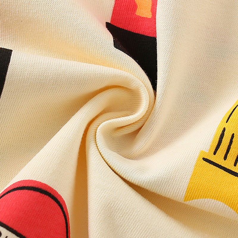 Summer Boys’ English Elements Cartoon Pattern T-shirt in European and American Style, MyKids-USA®, T-Shirts, MyKids-USA -  -  -  -  -  -  - 