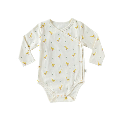 Arrival Baby Unisex Long Sleeves Casual Animals Pattern V Neck Onesies and Pants Clothing Sets, MyKids-USA®, Baby & Toddler Outfits, MyKids-USA - Size/Age - 66 (3-6M) - Color - Light Yellow -  -  - TR2509012005-C
