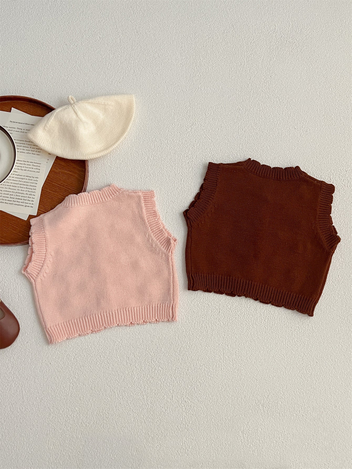 Adorable Infant Baby Girls Bubble Knitted Sleeveless Single Breasted Sweater Vest, MyKids-USA®, Baby & Toddler Outerwear, MyKids-USA -  -  -  -  -  -  - 