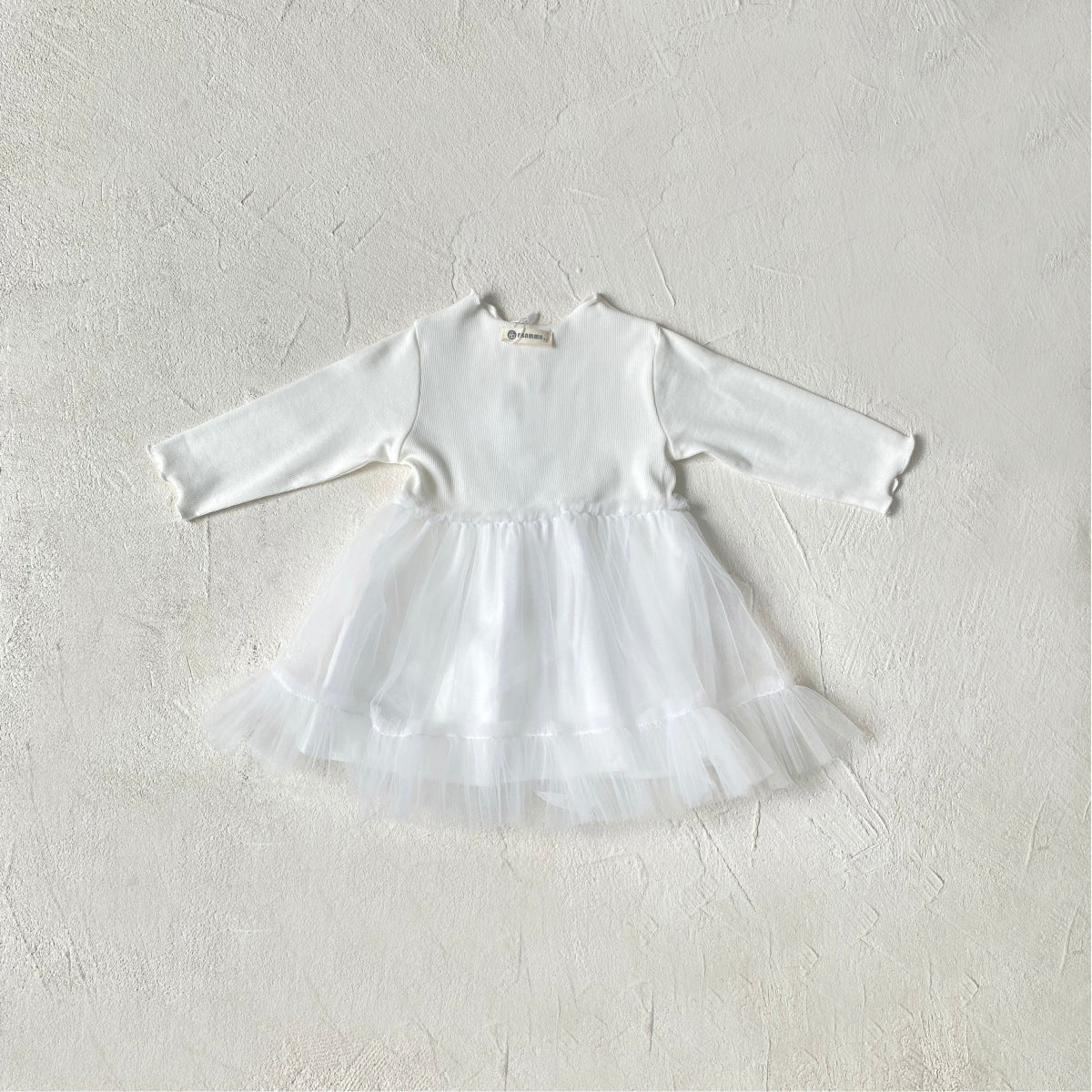 MyKids-USA® Autumn Tulle Patchwork Baby Kids Girls Princess Long Sleeves Dress