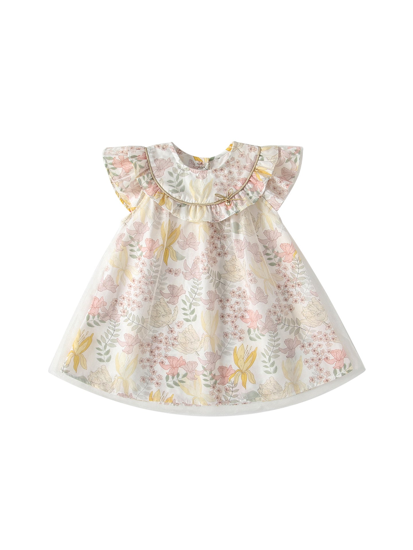 Summer Arrival Baby Girls Sleeveless Flowers Pattern Dress, MyKids-USA®, Baby & Children's Dresses, MyKids-USA - Size/Age - 80 (9-12M) - Color - Light Pink -  -  - TR2605202223-A.