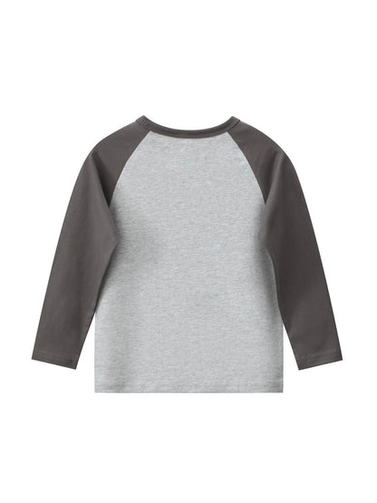 Autumn Baby Boys Cartoon Print Color Patchwork Long Sleeves Crew Neck Base Top Shirt, MyKids-USA®, Baby & Toddler Outerwear, MyKids-USA -  -  -  -  -  -  - 