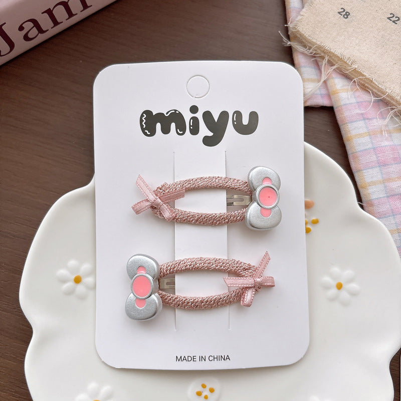Collection of Butterfly-bows Hair Clips, MyKids-USA®, Hair Pins, Claws & Clips, MyKids-USA - Size/Age - Average Size (0-12Y） - Color - Purple -  -  - TR2605011638-C.