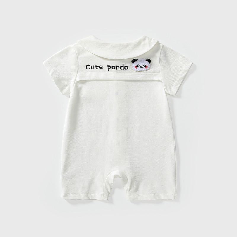 Summer Arrival Baby Unisex Short Sleeves Cute Panda Pattern Rompers, MyKids-USA®, Baby One-Pieces, MyKids-USA -  -  -  -  -  -  - 