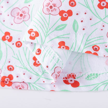 Summer Arrival Flowers Pattern Short Sleeves Dress with Collar for Stylish Girls, MyKids-USA®, Baby & Children's Dresses, MyKids-USA -  -  -  -  -  -  - .