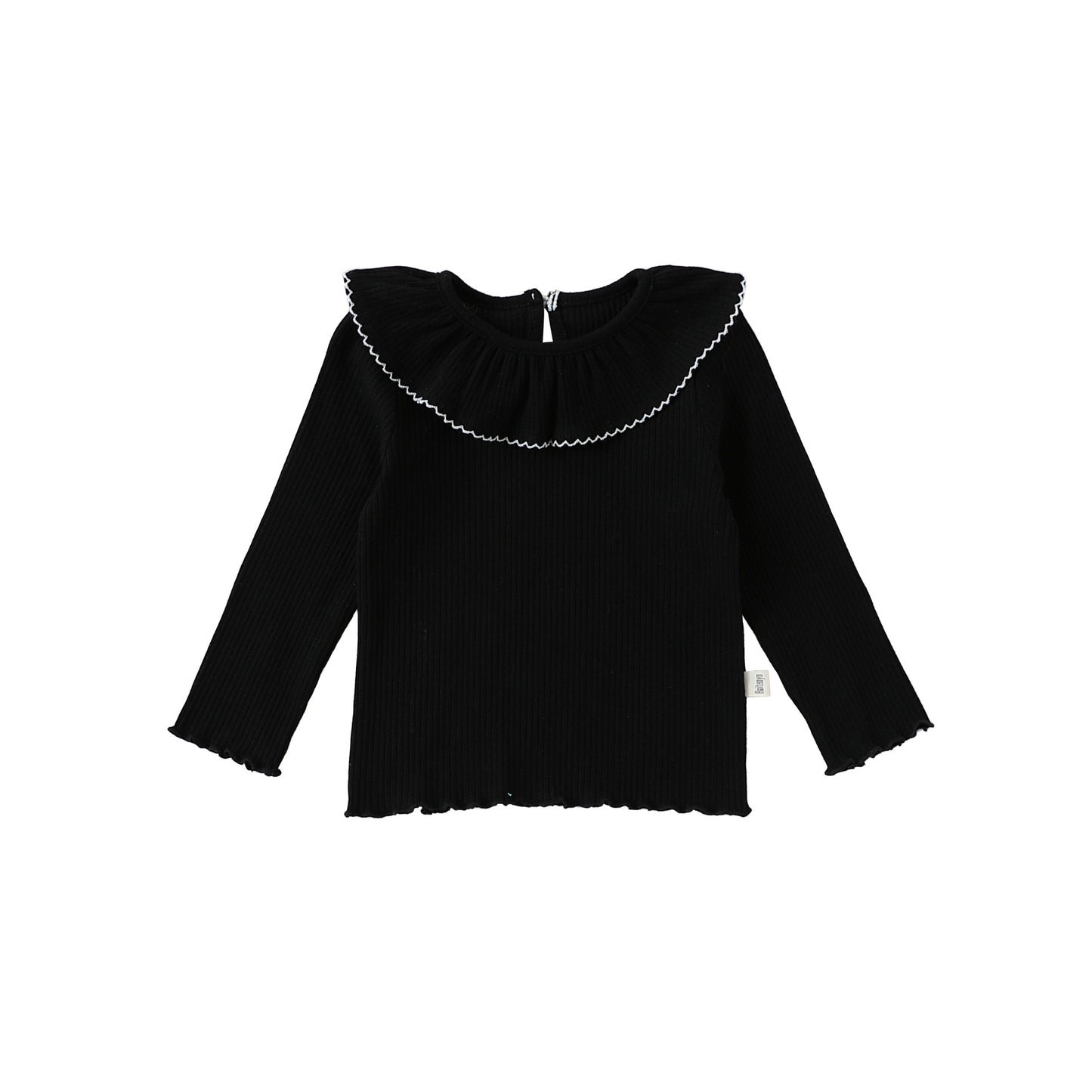 Arrival Spring Baby Kids Girls Solid Color Top with Collar, MyKids-USA®, Baby & Toddler Tops, MyKids-USA - Size/Age - 73 (6-9M) - Color - Black -  -  - TR2603082354-B.