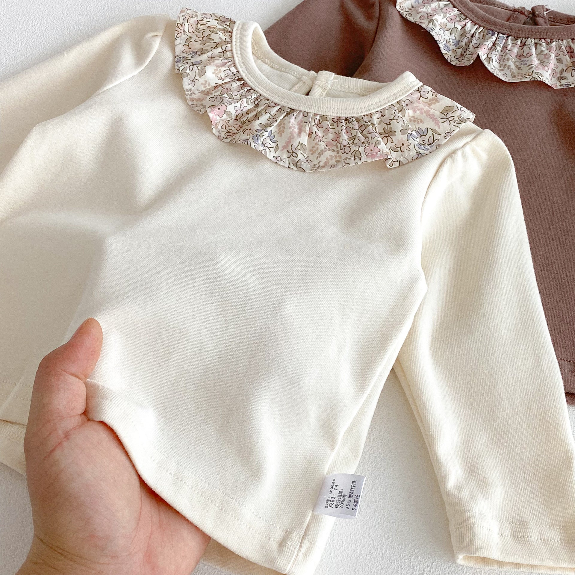 Autumn Arrival Baby Girls Flowers Pattern Collar Long Sleeves Top, MyKids-USA®, Baby & Toddler Tops, MyKids-USA -  -  -  -  -  -  - 