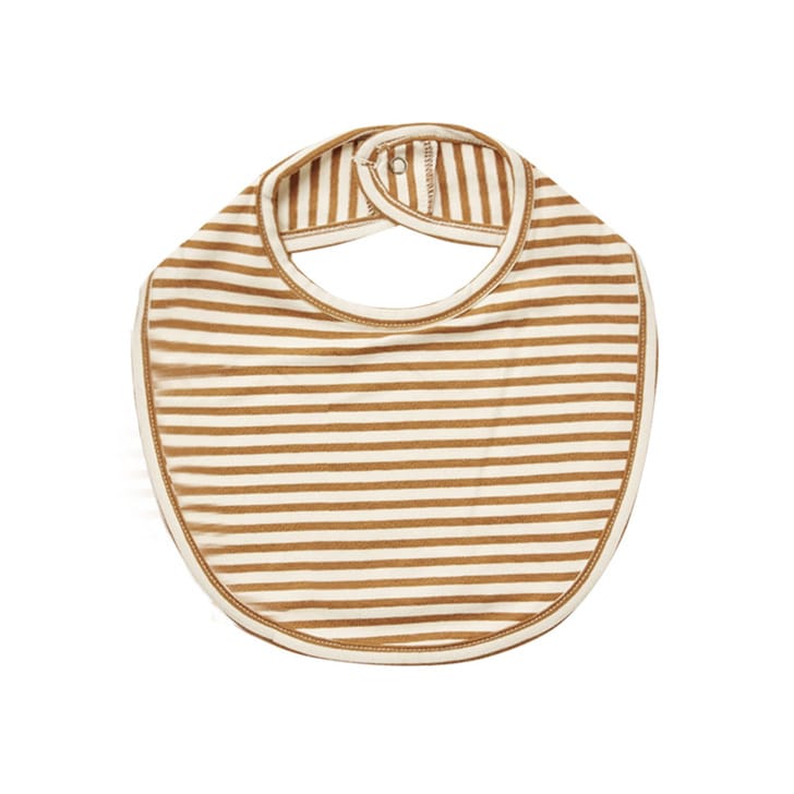 Baby Printed Pattern Covered Button Design Pure Cotton Bibs, MyKids-USA®, Bibs, MyKids-USA - Size/Age - S (0-1Y) - Color - Coffee -  -  - JM2204261709-E.