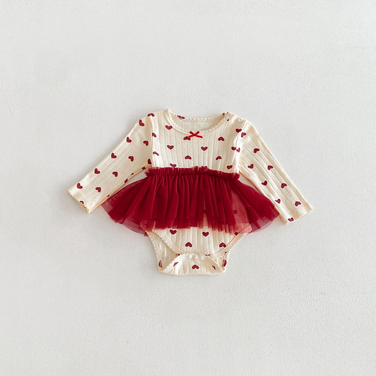 MyKids-USA® Autumn Arrival Baby Girls Long Sleeves Cute Color Patchwork Bodysuit