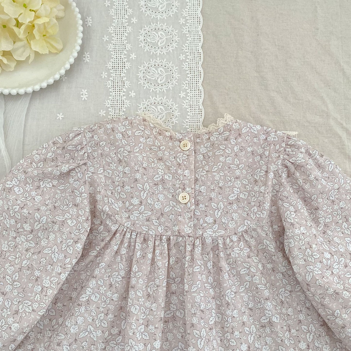 MyKids-USA® Arrival Autumn Baby Kids Girls Long Sleeves Flowers Pattern Lace Trim Top