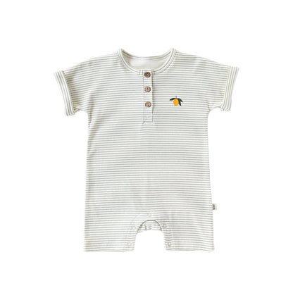 Summer Arrival Baby Unisex Sleeveless Striped Pattern Onesies Bodysuits or Short Sleeves Rompers, MyKids-USA®, Baby One-Pieces, MyKids-USA - Size/Age - 66 (3-6M) - Color - Green -  -  - TR2505232011-A