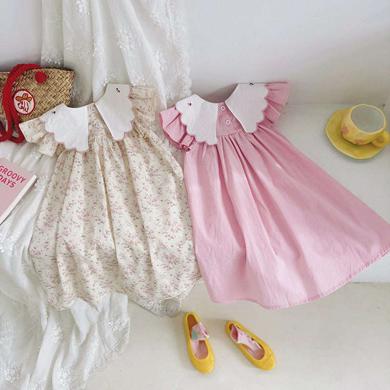 Summer Arrival Baby Girls Fly Sleeves Animals Cartoon Pattern Collar Dress, MyKids-USA®, Baby & Children's Dresses, MyKids-USA -  -  -  -  -  -  - .