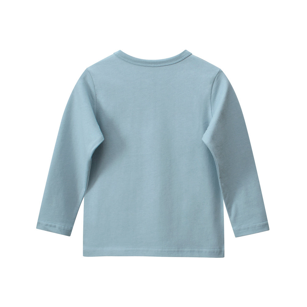 Autumn Baby Kids Boys Letters and Cartoon Print Long Sleeves Crew Neck Base Top Shirt, MyKids-USA®, Baby & Toddler Tops, MyKids-USA -  -  -  -  -  -  - 