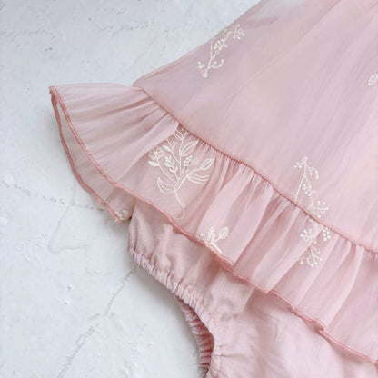 Summer Arrival Baby Girls Sleeveless Pink Flowers Pattern Dress Design Onesies, MyKids-USA®, Baby One-Pieces, MyKids-USA -  -  -  -  -  -  - 