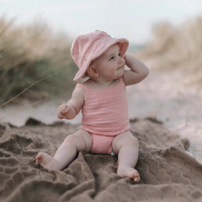 Summer Arrival Baby Unisex Simple Sleeveless Solid Color Knitted Onesies, MyKids-USA®, Baby One-Pieces, MyKids-USA -  -  -  -  -  -  - 