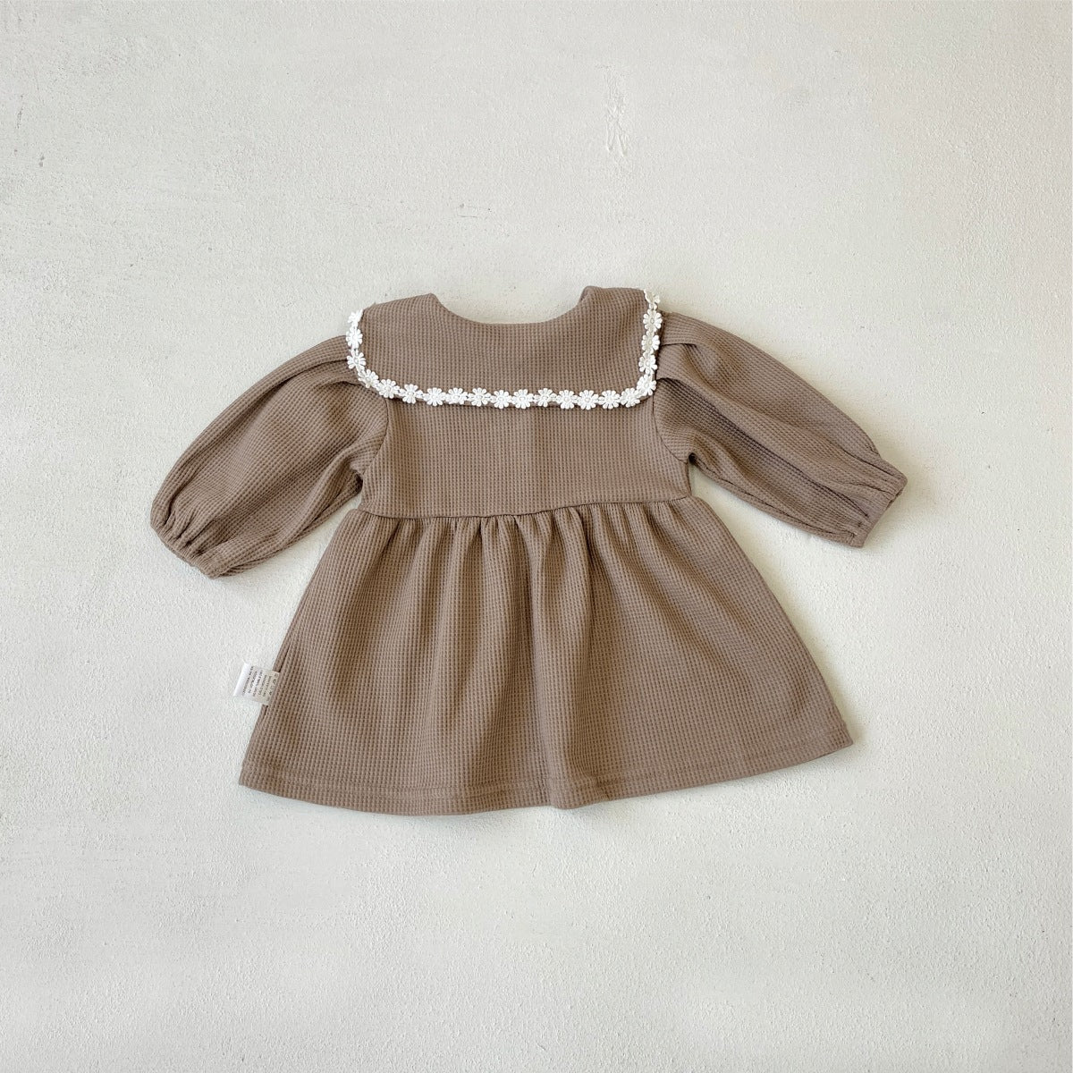 MyKids-USA® Autumn Arrival Baby Kids Girls Princess Long Sleeves Flowers Lace Trim Dress