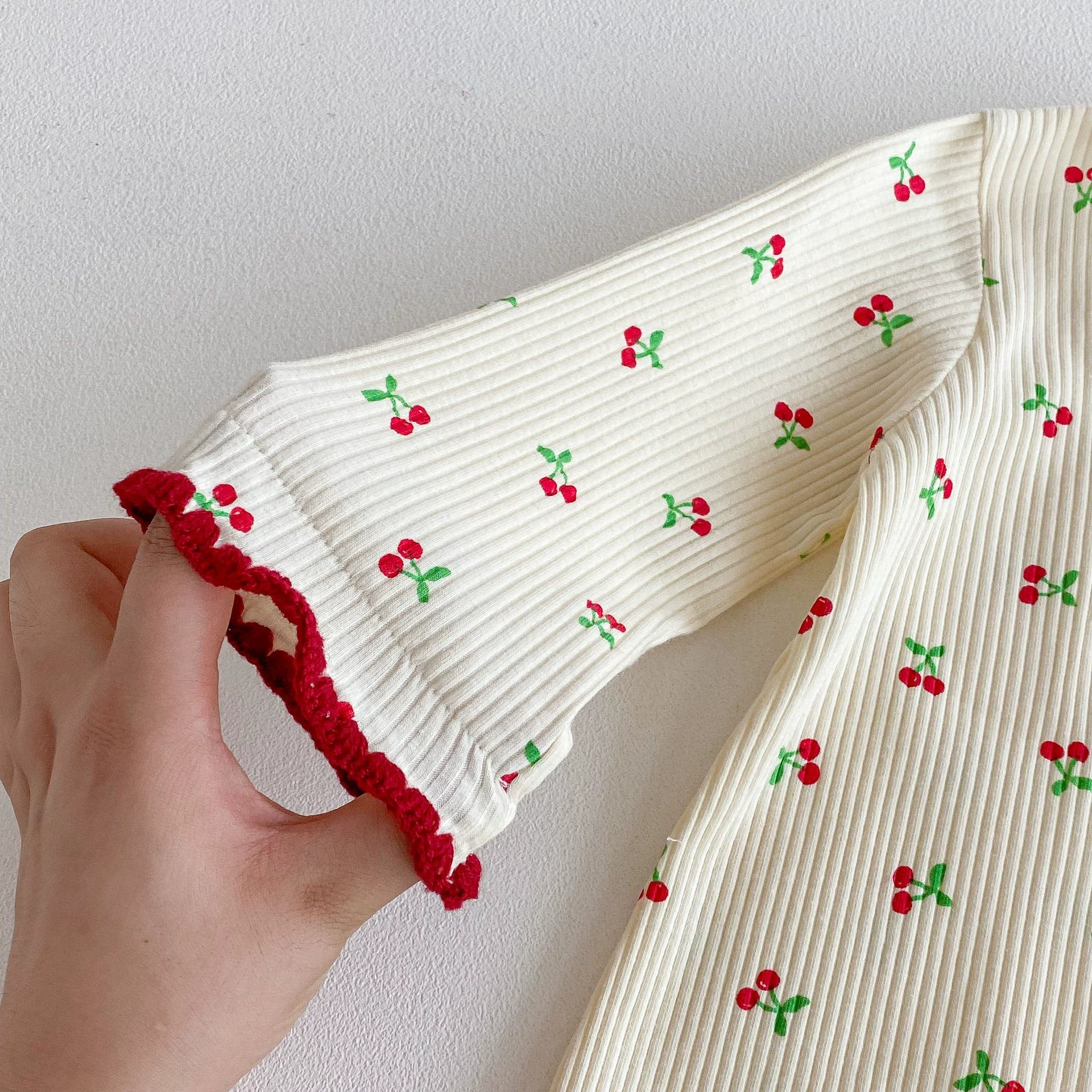 Autumn Arrival Baby Girls Long Sleeves Fruits Pattern Rompers, MyKids-USA®, Baby One-Pieces, MyKids-USA -  -  -  -  -  -  - 