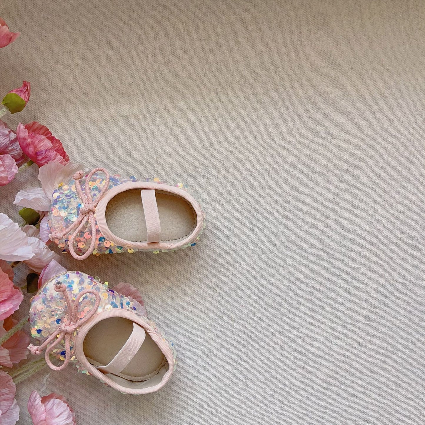 Autumn Baby Girl Sequin Design Toddler Soft-Sole Anti-slip Walking Shoes, MyKids-USA®, Baby & Toddler Shoes, MyKids-USA - Size/Age - insole length 11.00 cm - Color - Pink -  -  - TR2410071656-C