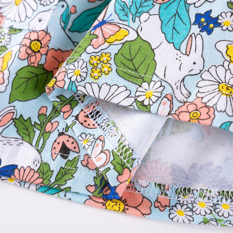 Autumn and Spring Arrival Colorful Flowers Cartoon Pattern Long Sleeves Dress for Stylish Girls, MyKids-USA®, Baby & Toddler Dresses, MyKids-USA -  -  -  -  -  -  - 