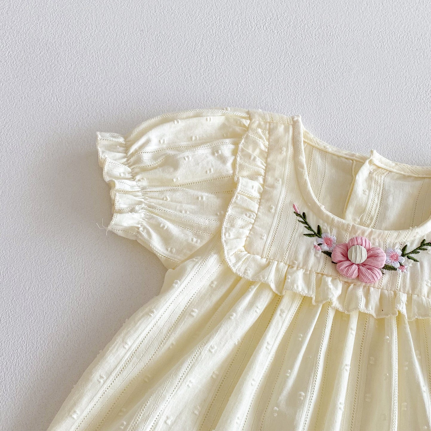 Summer Arrival Baby Girls Short Sleeves Crew Neck Flowers Pattern Rompers, MyKids-USA®, Baby One-Pieces, MyKids-USA -  -  -  -  -  -  - .