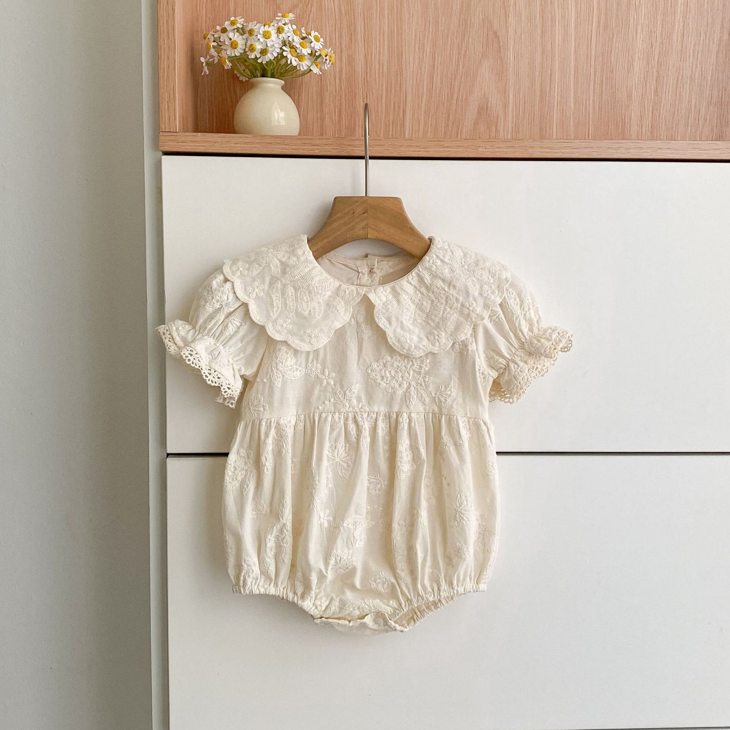 Arrival Summer Flowers Pattern Embroidered Baby Kids Girls Onesies and Dress – Princess Sister Matching Set, MyKids-USA®, Baby & Children's Outfits, MyKids-USA - Size/Age - 66 (3-6M) - Color - Apricot -  -  - TR2604192216-A.