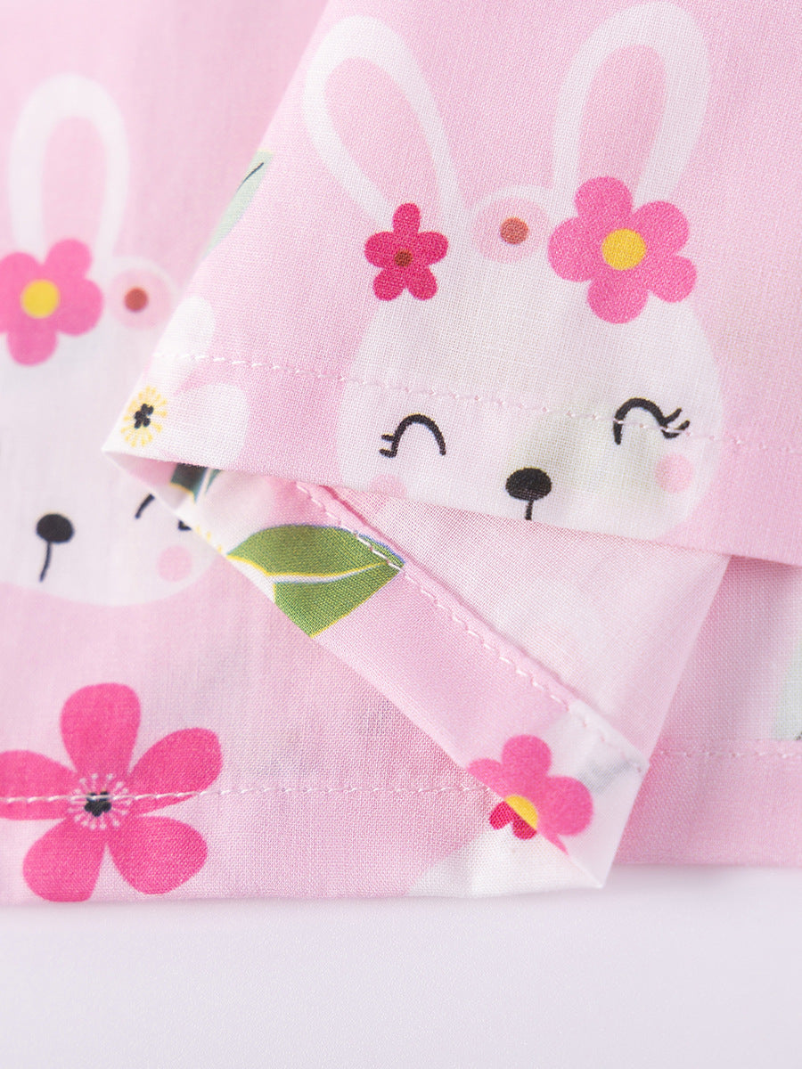 Summer Arrival Flowers and Cartoon Pattern Short Sleeves Dress for Stylish Girls, MyKids-USA®, Baby & Children's Dresses, MyKids-USA -  -  -  -  -  -  - .