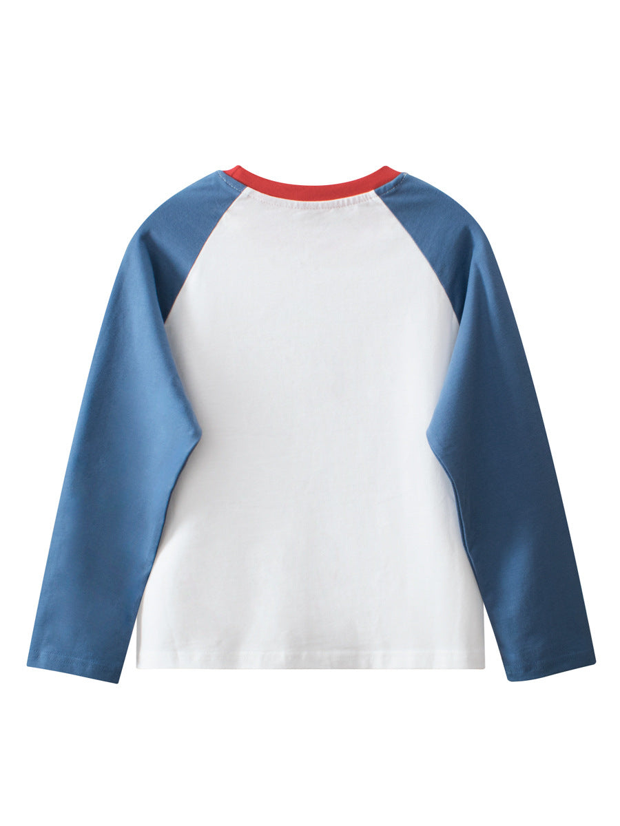 Arrival Kids Tiger Print Crew Neck Long Sleeves Color Patchwork Sweatshirt, MyKids-USA®, Baby & Toddler Outerwear, MyKids-USA -  -  -  -  -  -  - 