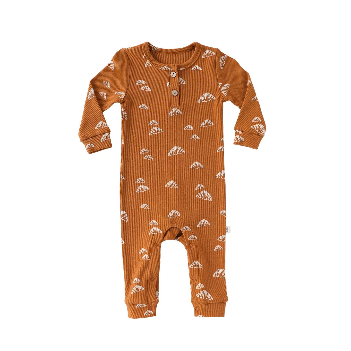 Autumn Arrival Baby Unisex Long Sleeves Casual Geometric Pattern Crew Neck Rompers, MyKids-USA®, Baby One-Pieces, MyKids-USA - Size/Age - 66 (3-6M) - Color - Brown -  -  - TR2509022136-B