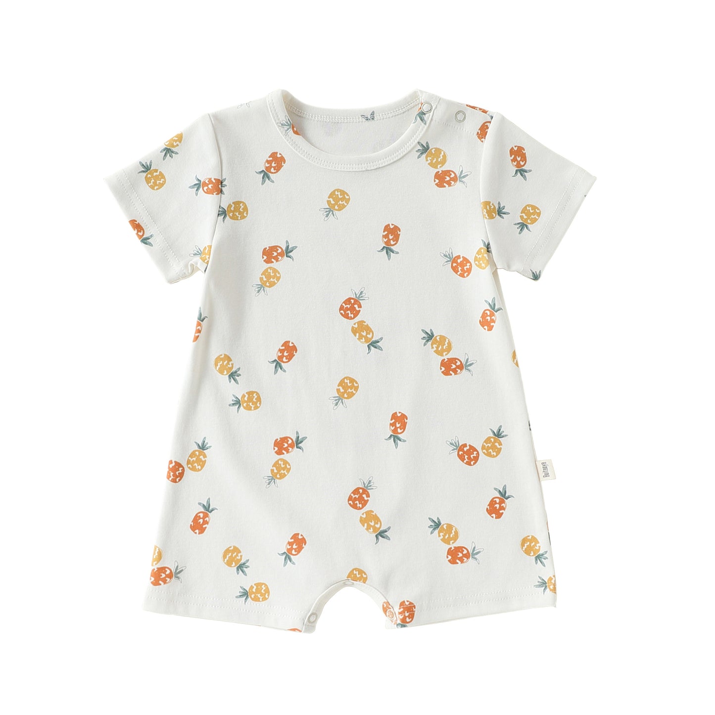 Summer Arrival Baby Short Sleeves Fruits Pattern Rompers Bodysuits