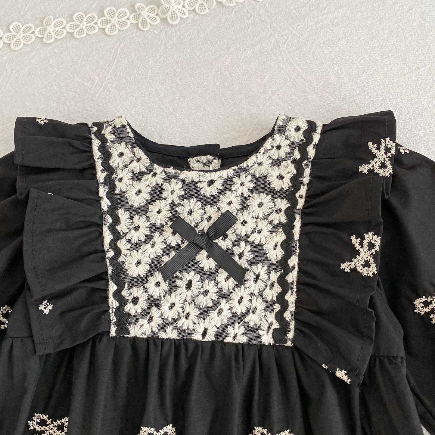 Autumn Arrival Baby Girls Color Patchwork Flowers and Butterfly-bows Pattern Long-sleeved Onesies and Dress – Princess Sister Matching Set, MyKids-USA®, Baby & Toddler Outfits, MyKids-USA -  -  -  -  -  -  - 