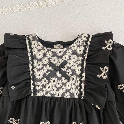 Autumn Arrival Baby Girls Color Patchwork Flowers and Butterfly-bows Pattern Long-sleeved Onesies and Dress – Princess Sister Matching Set, MyKids-USA®, Baby & Toddler Outfits, MyKids-USA -  -  -  -  -  -  - 