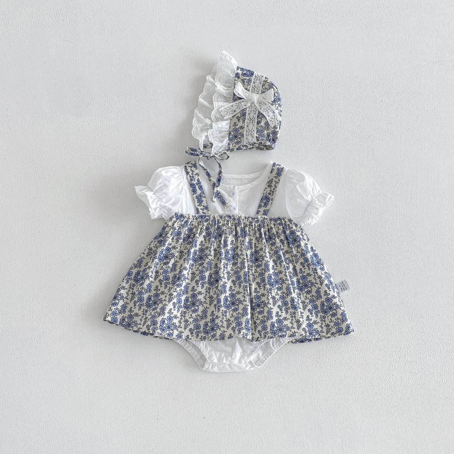 Summer Arrival Baby Girls Short Sleeves Flowers Pattern Bodysuit with Hat, MyKids-USA®, Baby & Children's Outfits, MyKids-USA -  -  -  -  -  -  - .