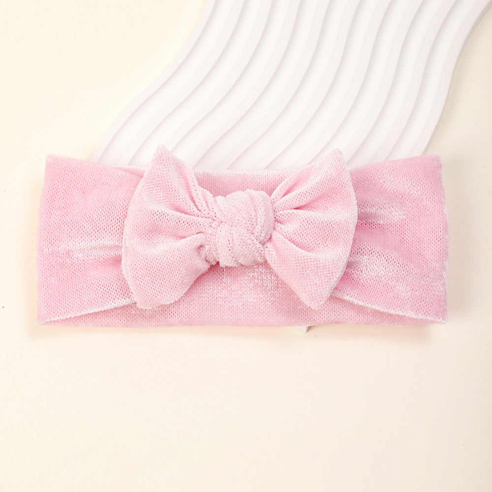 Soft Baby Hairband with Solid Color Bow, MyKids-USA®, Hair Pins, Claws & Clips, MyKids-USA - Size/Age - Average Size (0-6Y） - Color - Light Pink -  -  - TR2411282320-D.