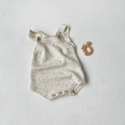 Arrival Autumn and Spring Baby Unisex Simple Solid Color Knitted Sleeveless Bodysuit, MyKids-USA®, Baby One-Pieces, MyKids-USA - Size/Age - 66 (3-6M) - Color - Grey -  -  - TR2601071109-B.