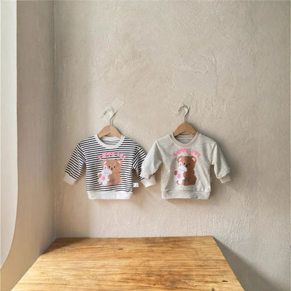 MyKids-USA® Autumn Arrival Baby Kids Long Sleeves Teddy Bear Pattern Top
