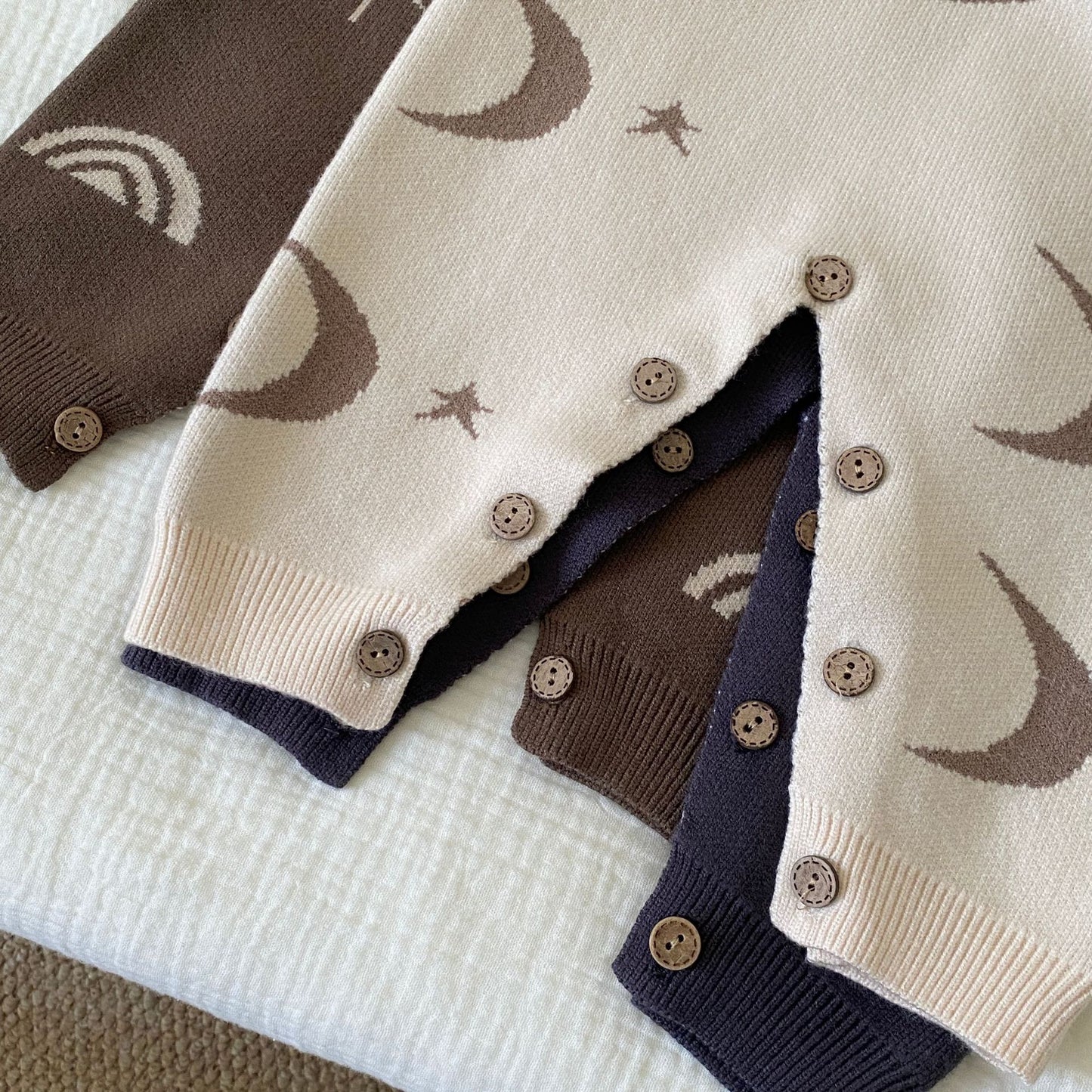 Autumn and Winter Arrival Baby Unisex Long Sleeves Geometric Pattern Knitted Rompers, MyKids-USA®, Baby One-Pieces, MyKids-USA -  -  -  -  -  -  - 