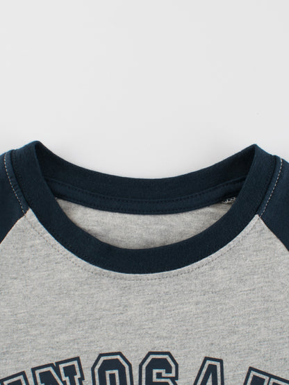 Autumn Arrival Kids Cartoon Print Crew Neck Long Sleeves Color Patchwork Shirt, MyKids-USA®, Baby & Toddler Outerwear, MyKids-USA -  -  -  -  -  -  - 