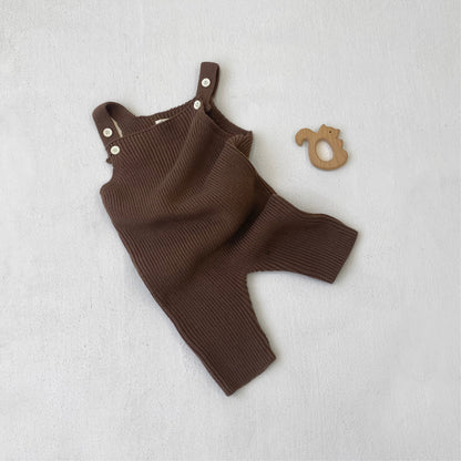 MyKids-USA® Autumn Hot Selling Baby Unisex Solid Color Sleeveless Knitted Romper