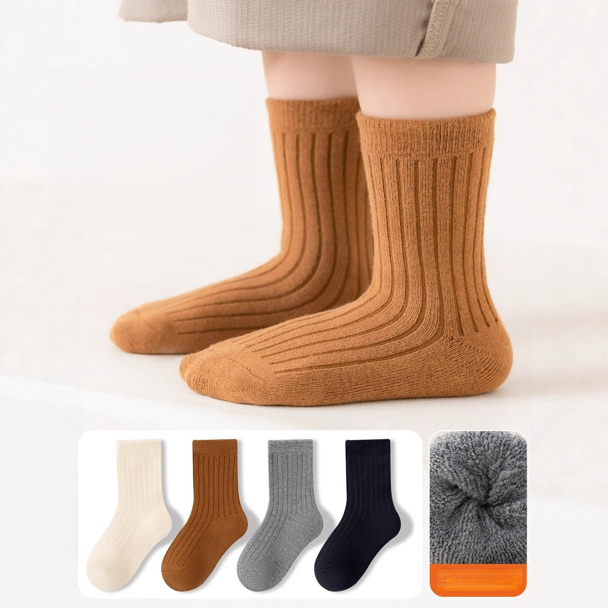 Spring and Autumn Arrival Baby Kids Unisex Breathable Casual Solid Color Socks 1 Lot=4-Pair Set, MyKids-USA®, Baby & Toddler Socks & Tights, MyKids-USA -  -  -  -  -  -  - .