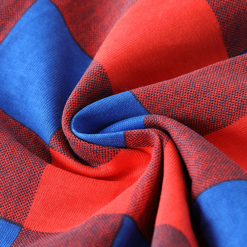 Spring and Autumn Boys Animals Cartoon Pattern Long Sleeves Top and Plaid Pants Clothing Set, MyKids-USA®, Baby & Toddler Outfits, MyKids-USA -  -  -  -  -  -  - 