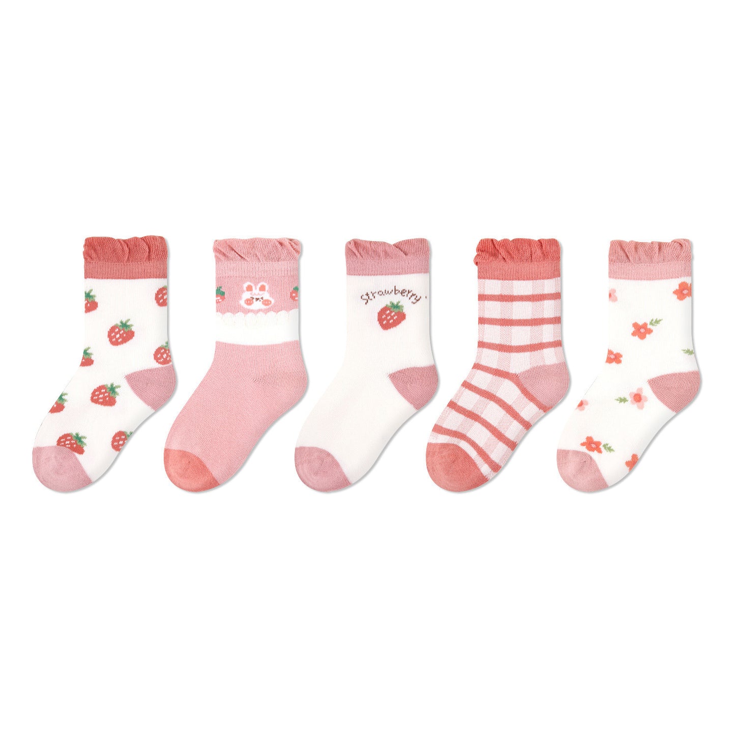 Baby Kids Unisex Breathable Comfy Cartoon Pattern Socks  Set
