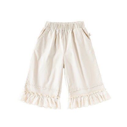 Spring and Autumn Baby Kids Solid Color Long Sleeves Cardigan and Flowers Pattern Pants, MyKids-USA®, Baby & Toddler Outfits, MyKids-USA - Size/Age - 80 (9-12M) - Color - Beige -  -  - TR2509262357-A