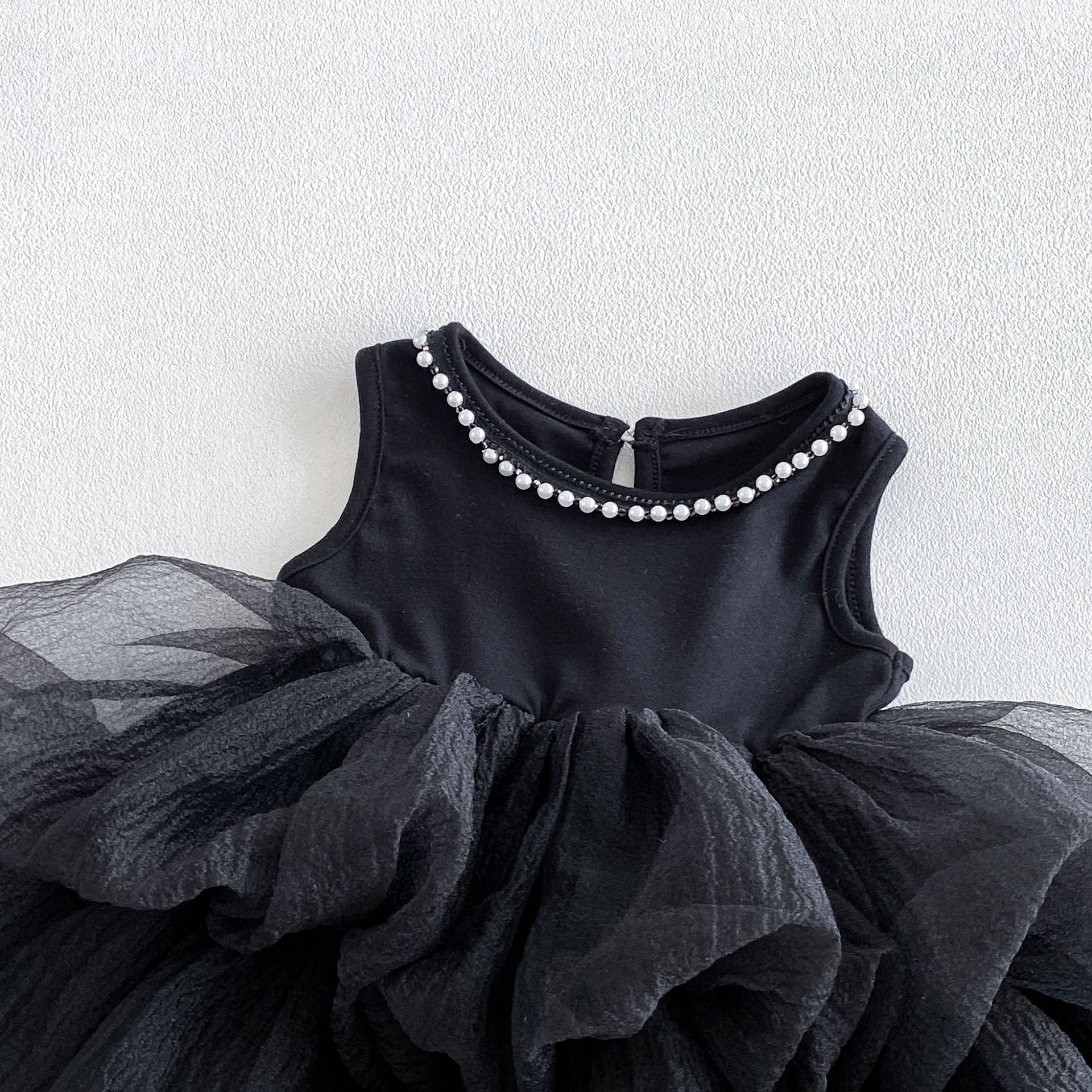 Summer Arrival Sleeveless Black Beaded Dress for Stylish Girls, MyKids-USA®, Baby & Children's Dresses, MyKids-USA -  -  -  -  -  -  - .