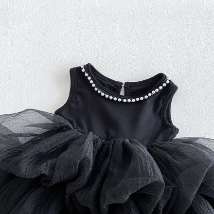 Summer Arrival Sleeveless Black Beaded Dress for Stylish Girls, MyKids-USA®, Baby & Children's Dresses, MyKids-USA -  -  -  -  -  -  - .