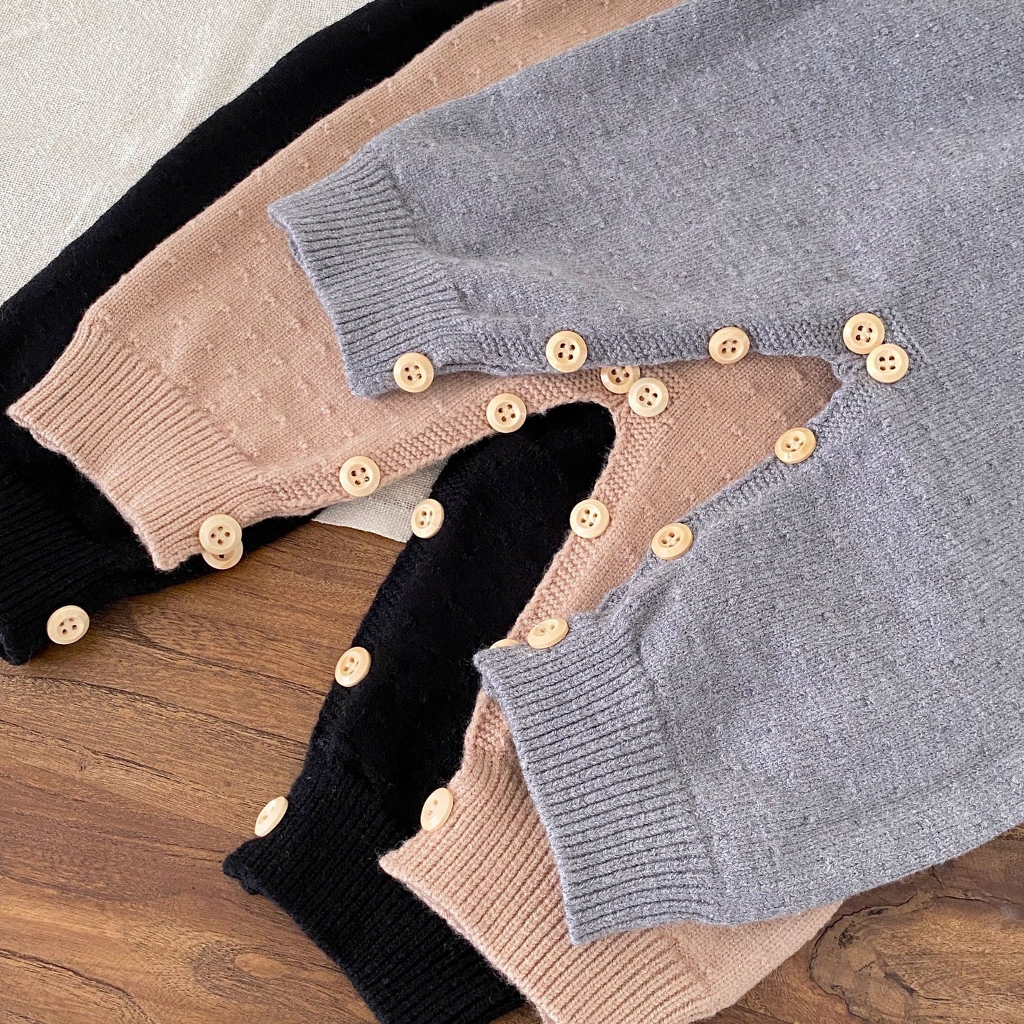 Autumn and Winter Arrival Baby Unisex Long Sleeves Casual Striped Pattern Color Patchwork Knitted Rompers, MyKids-USA®, Baby One-Pieces, MyKids-USA -  -  -  -  -  -  - 