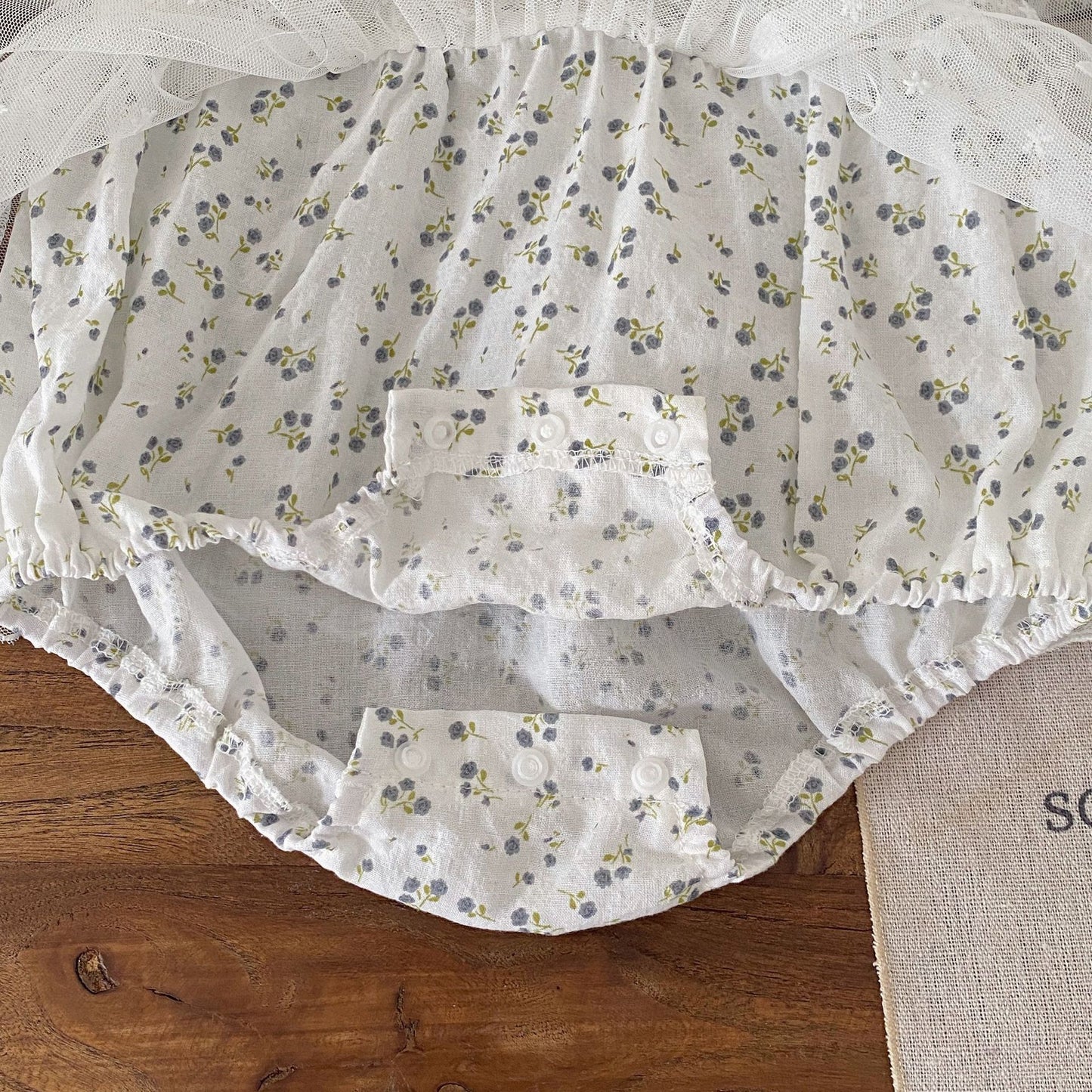 Summer Arrival Baby Girls Short Sleeves Floral Pattern Tulle Decorated Bodysuit, MyKids-USA®, Bodysuits, MyKids-USA -  -  -  -  -  -  - .