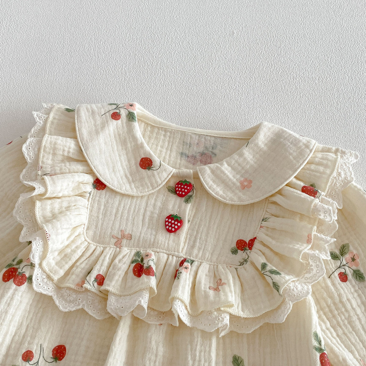 MyKids-USA® Autumn Arrival Baby Girls Long Sleeves Fruits Pattern Bodysuit
