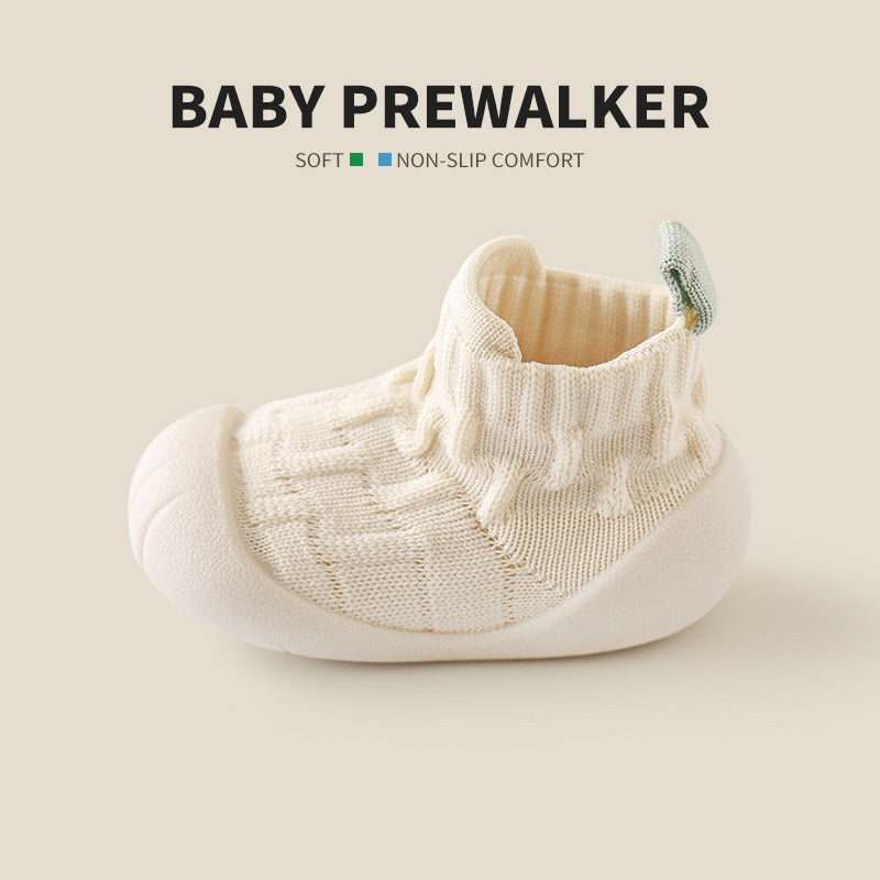 Spring and Autumn Baby Unisex Patchwork Jacquard Pattern Toddler Soft-Sole Walking Shoes, MyKids-USA®, First Steps & Crawlers, MyKids-USA - Size/Age - insole length 11.50 cm - Color - Beige -  -  - TR2511140100-A