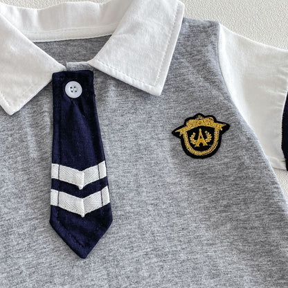 Summer Arrival Baby Boys Short Sleeves Polo Design Preppy Rompers Bodysuits, MyKids-USA®, Baby & Children's One-Pieces, MyKids-USA -  -  -  -  -  -  - .